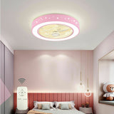 Dimmable Ceiling Fan Light 3 Speed Fan Lamp for Children Bedroom, Living Room