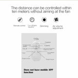 Dimmable Ceiling Fan Light 3 Speed Fan Lamp for Children Bedroom, Living Room