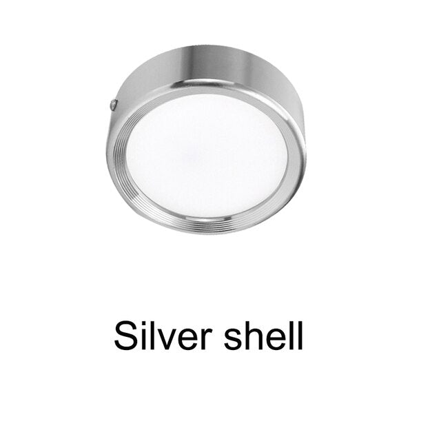 Ultra thin Round Surface Mounted LED Downlights 3W 5W 7W 9W 12W 20W Mounted Panel Ceiling Lamps Spot Light Home Decoration 220V