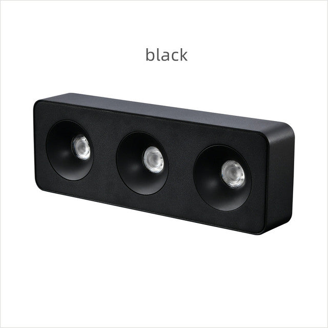 Ultra-thin surface mounted three-head spotlight led ceiling multi-head downlight home bedroom living room kitchen 27W 36W 45W