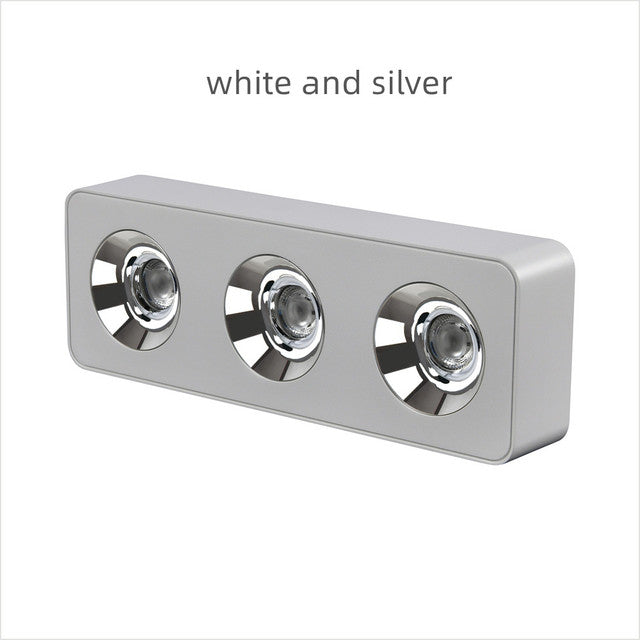 Ultra-thin surface mounted three-head spotlight led ceiling multi-head downlight home bedroom living room kitchen 27W 36W 45W