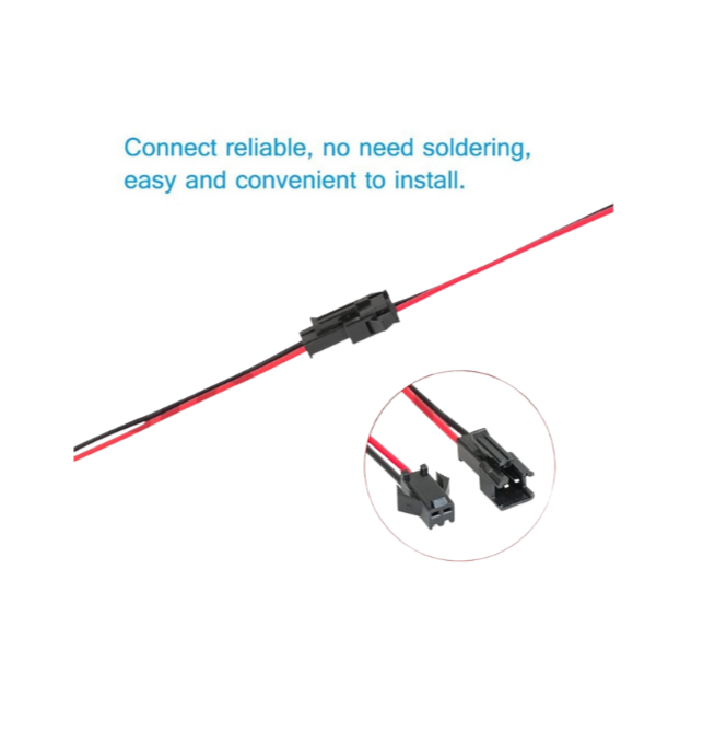 40 20 10 pcs/set Male to Female Plug Terminal Wire Connector Terminal Line JST wire Connector for LED Downlight Ceiling Lamp