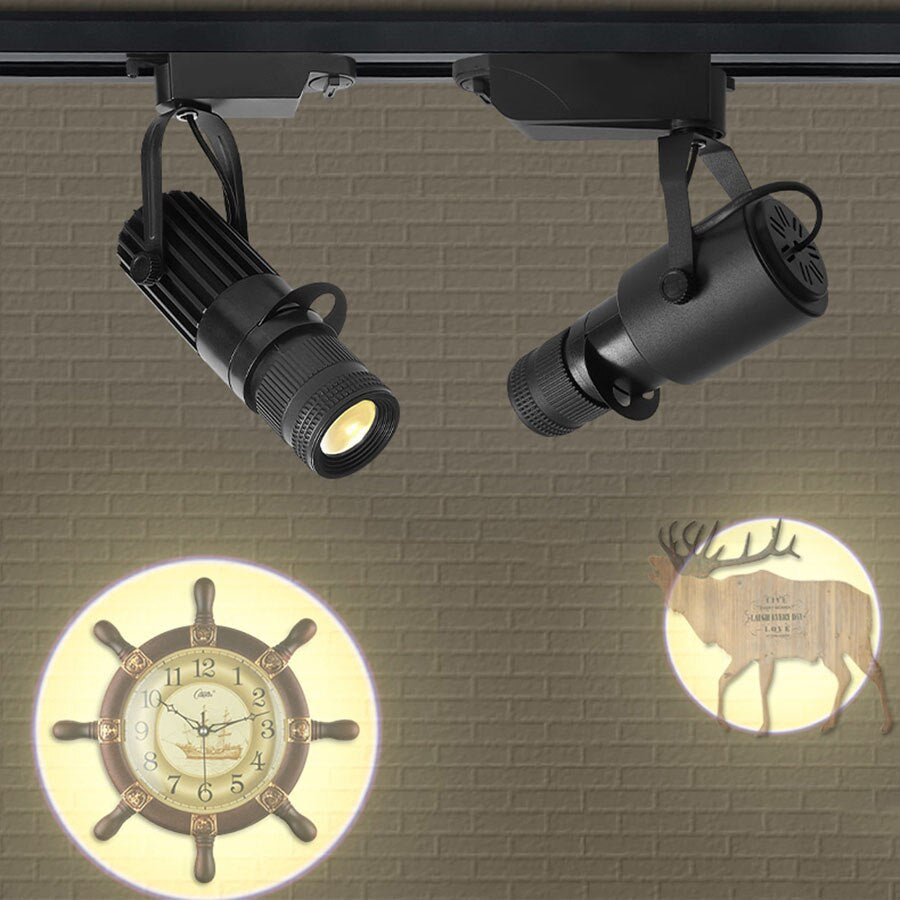 Zoomable COB LED Track Light 4 level Focusing LED Downlight Ceiling Spotlight For KTV Bar Restaurant Cafe Track Lamps