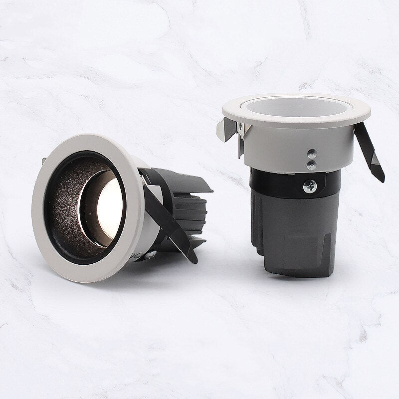 led spotlight deep anti-glare without main light commercial embedded downlight wall washer for living room 5W7W9W12W15W.COB ceil