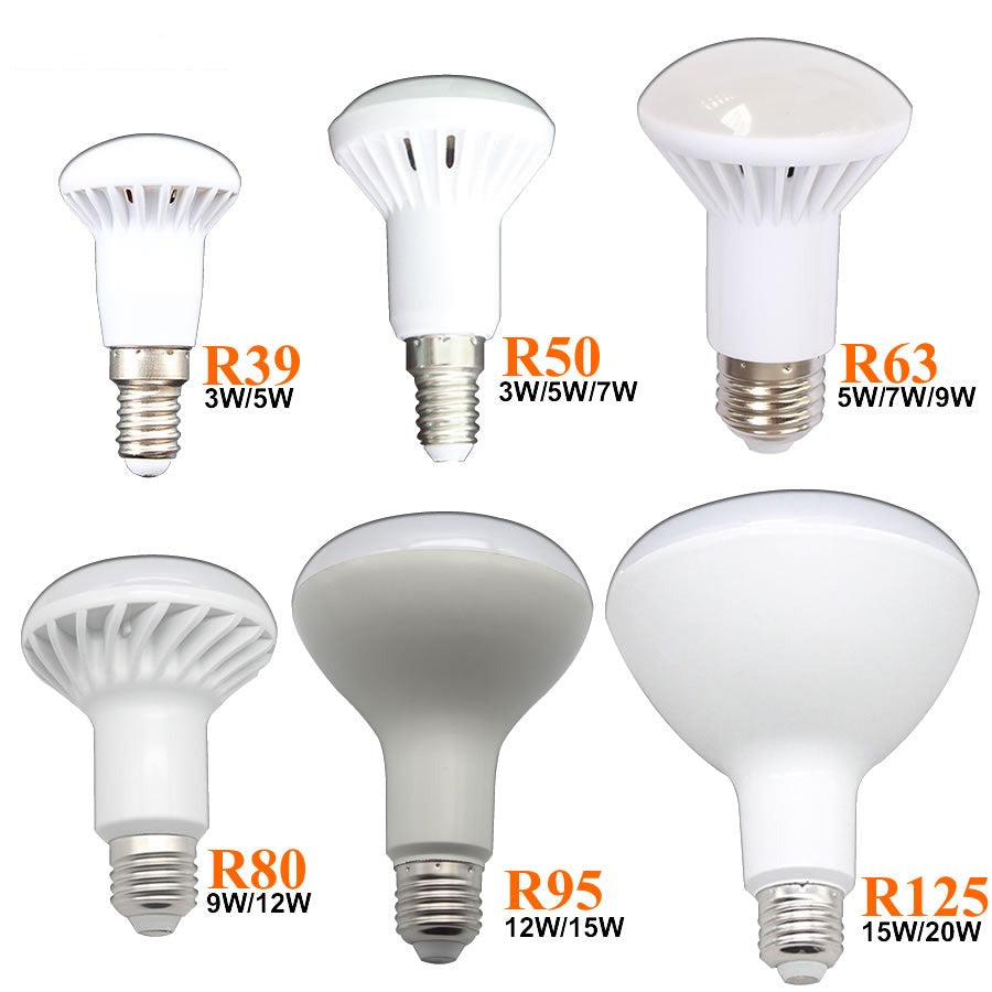 R50 LED Lamp E14 LED Bulb 3W 5W 7W 9W 12W 15W 20W Lampada LED Spotlight E27 LED Crystal Lamp Warm Cold White Lights Decoration