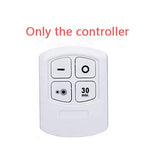 Battery Operated Dimmable LED Under Cabinet Light COB LED Puck Lights Closets Lights with Remote Control for Wardrobe Bathroom