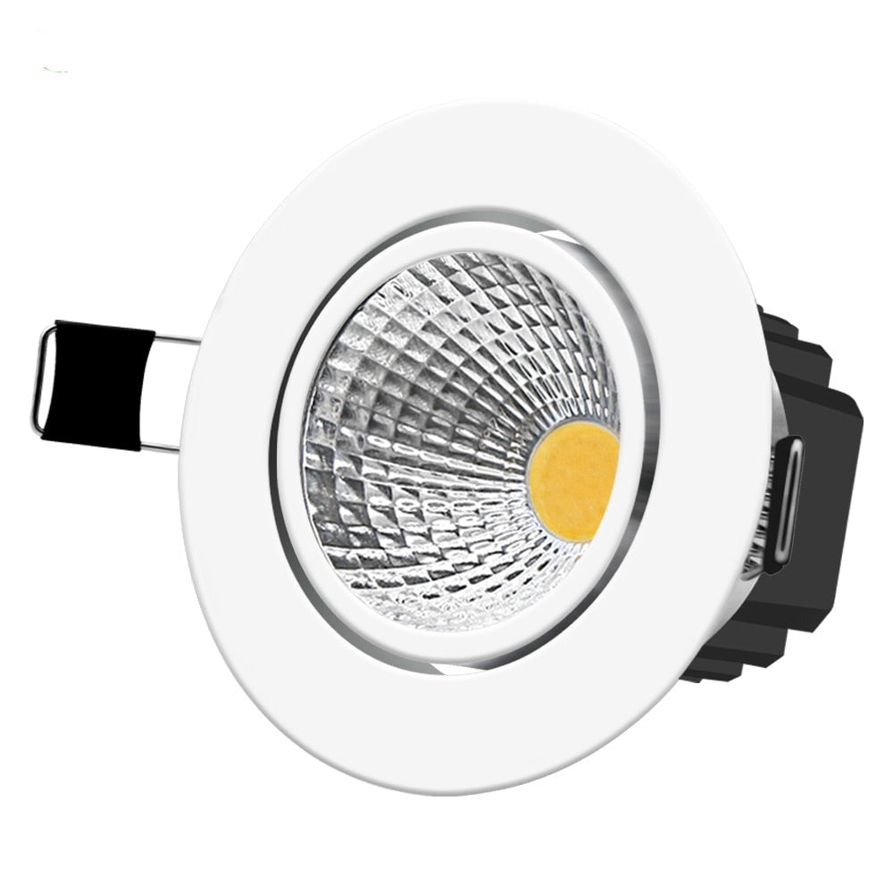  Super Bright Recessed LED Dimmable Downlight COB 5W 7W 10W 12W 3000K LED Ceiling Spot Light LED Ceiling Lamp AC 110V 220V