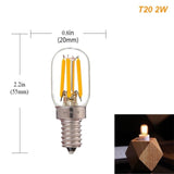 E14 Led Dimmable Bulb E12 E14 220V 0.5W 1W 2W LED Lamp LED Filament Night Light Chandelier LED Edison Bulbs C7 T20 T22