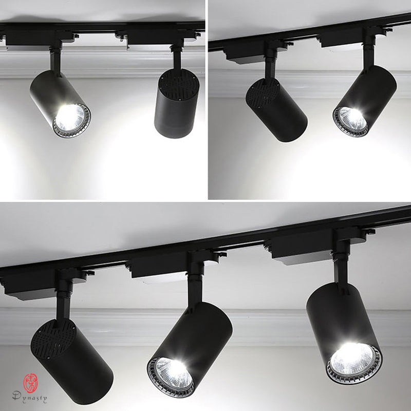 Modern LED Track Lights 7W High Power White Aluminum Spotlight Super Bright Ajustable Super Market Shop Ceiling Dynasty Lighting