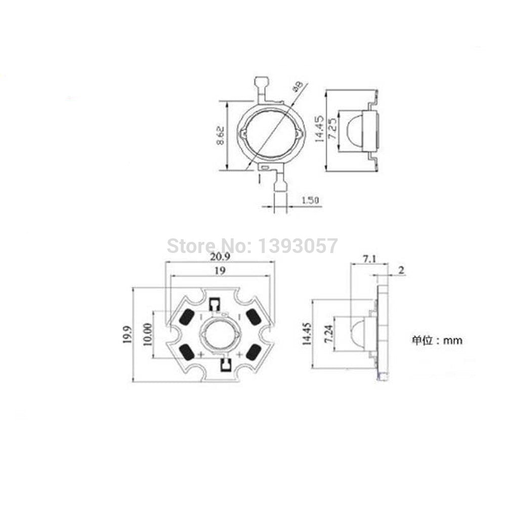 5 PCS 3W Infrared IR High Power LEDs Emitter CCTV Camera IR Diode for Security Black LEDs  850nm 940nm 3W 700mA