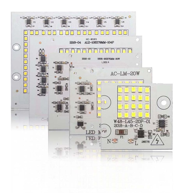 COB LED Chip 100W 50W 30W 20W 10W Smart IC No Need Driver LED SMD Beads FOR Floodlight Spotlight outdoor lamp