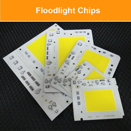 COB LED Chip 100W 50W 30W 20W 10W Smart IC No Need Driver LED SMD Beads FOR Floodlight Spotlight outdoor lamp