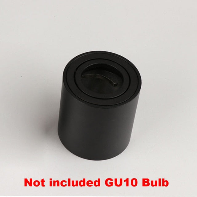Adjustable LED Round Surface Mount Trim less Downlight GU10 Fixture Cylinder Ceiling Down Spot Light Bedroom Lamp GU10 Fitting
