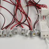 LED Spotlight 1W Recessed Plinth Light Mini LED Spot Light Small Ceiling Downlight Wall Spots jewelry Showcase Cabinet Lighting