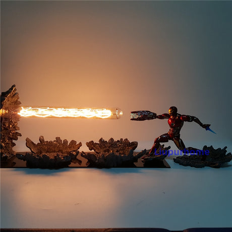 Avengers Endgame Figure Iron Man MK50 LED Night Lamp Anime Movie Avangers 4 Iron Man Light Table Lamp for Children Man MY1