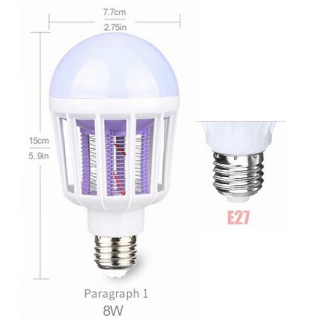 AC175~220V LED Mosquito Killer Bulb E27/B22 LED Bulb For Home Lighting Bug Zapper Trap Lamp Insect Anti Mosquito Repellers Light