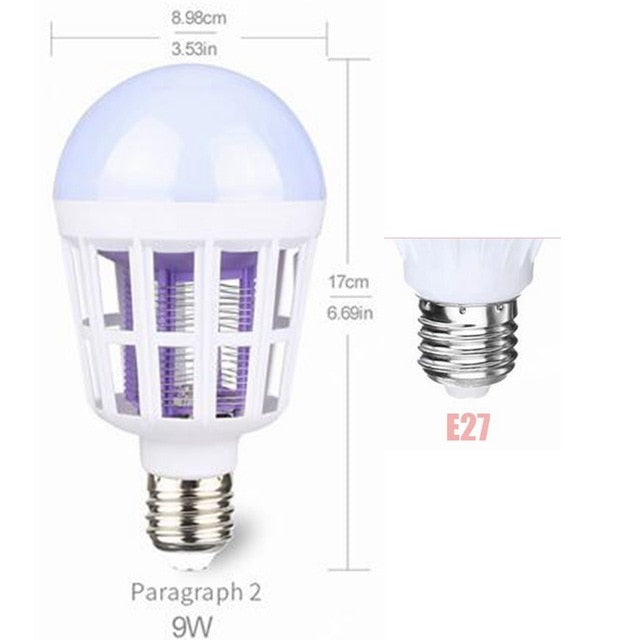 AC175~220V LED Mosquito Killer Bulb E27/B22 LED Bulb For Home Lighting Bug Zapper Trap Lamp Insect Anti Mosquito Repeller Light
