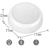 RGBW 13 Colors LED Under Cabinet Light Dimmable Timing LED Puck Lights Wireless Downlight Spotlights For Close Wardrobe Stair