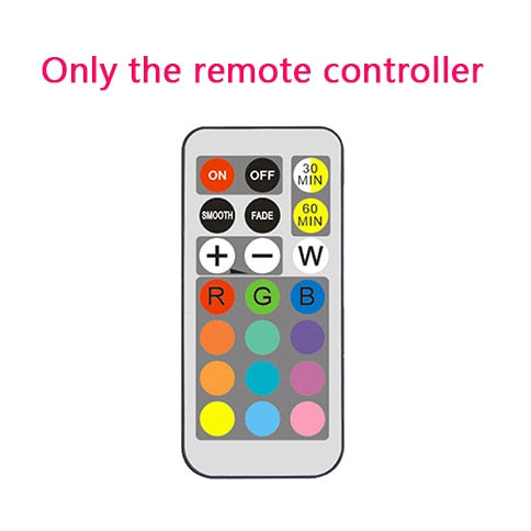 RGBW 13 Colors LED Under Cabinet Light Dimmable Timing LED Puck Lights Wireless Downlight Spotlights For Close Wardrobe Stair