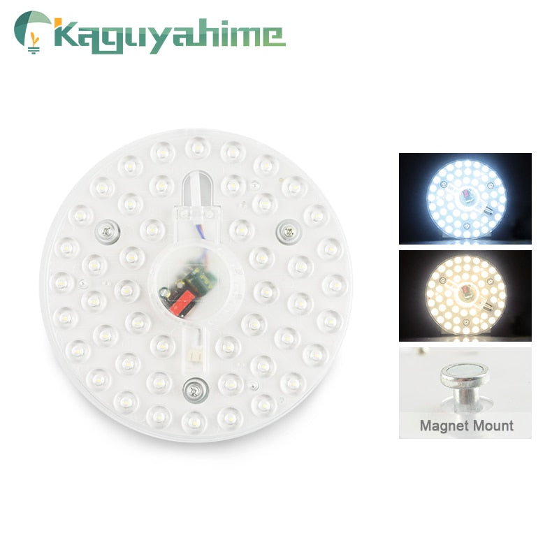 Kaguyahime Magnet LED Module Light Panel For Celling 220V 12W 18W 24W LED Circular Ceiling Spot Downlight Replace Tube Lamp Bulb