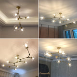 Vintage Loft Industrial Nordic Chandelier For Dining Kitchen Stair Black/gold Suspension Luminaire Modern Chandelier Lighting