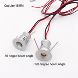 Mini LED Downlight 1W IP65 12V 15mm 25mm 30mm Outdoor Garden Bathroom Corridor Ceiling Spot Bulb Light SPA Sauna Lighting CE
