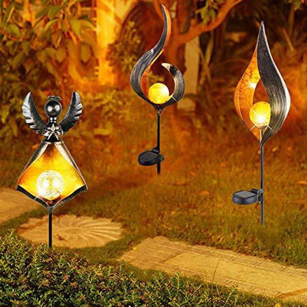Solar Flame Flickering Garden Lamp Torch Light IP65 Outdoor Spotlights Landscape Decoration Led Lamp for Garden Pathways