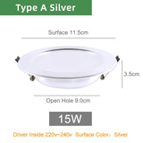 Kaguyahime Thin LED Downlight 220V LED Spot Down Light 18W 15W 9W 5W High Bright Gold White Round Recessed Lamp Indoor Lighting