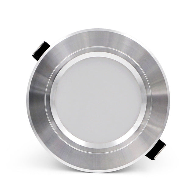 LED Downlight Ceiling silvery 5W  9W 12W 15W 18W Warm white/cold white led light AC 220V 230V 240V
