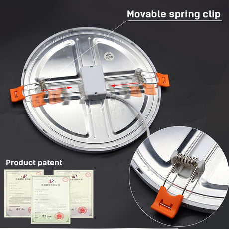 LED Panel Lights Ultrathin Surface Downlight 6W 8W 15W 20W 220V Square Round Panel Light White/Warm Indoor Bedroom LED Light