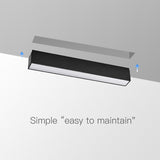 SCON 15W Framless Recessed Ceiling Floodlight Office Easy Maintain Downlight 4000k Natural Light 40.6cm Linear Bar Light Ra>85