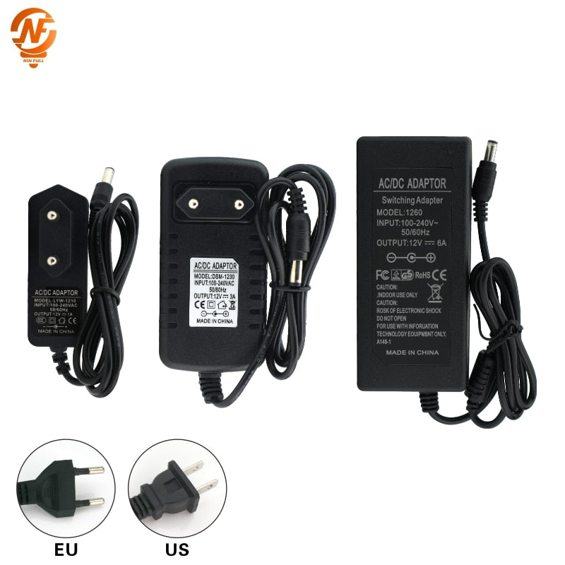 12V Power Supply DC12V Unit 1A 2A 3A 5A 6A Transformer AC 110V 220V 220 V to DC 12 Volts 12 V LED Driver for LED Strip