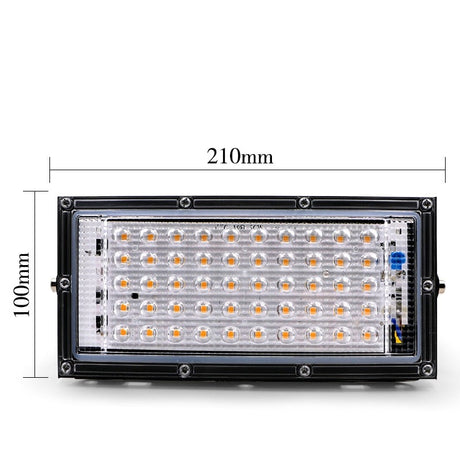 50W perfect power LED Flood Light Floodlight LED street Lamp 220V 240V waterproof Landscape Lighting IP65 led spotlight