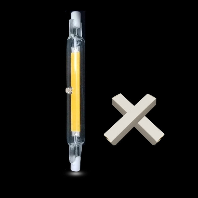 R7S LED 118mm 78mm Dimmable COB Lamp Bulb Glass Tube 15W 30W Replace Halogen Lamp Light AC 220V 230V R7S Spotlight