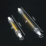 R7S LED 118mm 78mm Dimmable COB Lamp Bulb Glass Tube 15W 30W Replace Halogen Lamp Light AC 220V 230V R7S Spotlight