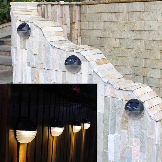 LED Light Lamp Waterproof 6 LED Lamp Outdoor Garden Decoration Solar LED Power Panel Landscape Lawn Fence Wall