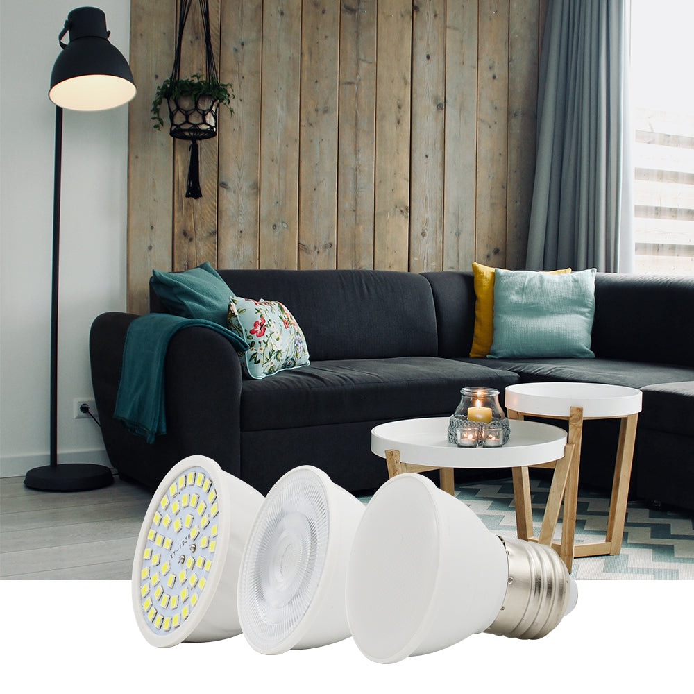 LED Lamp Cup E27 E14 MR16 GU10 Bulb Light Lampada LED Spotlight 48 LEDs 2835 Chip SMD Bombillas LED Lighting Corn Bulbs 6W