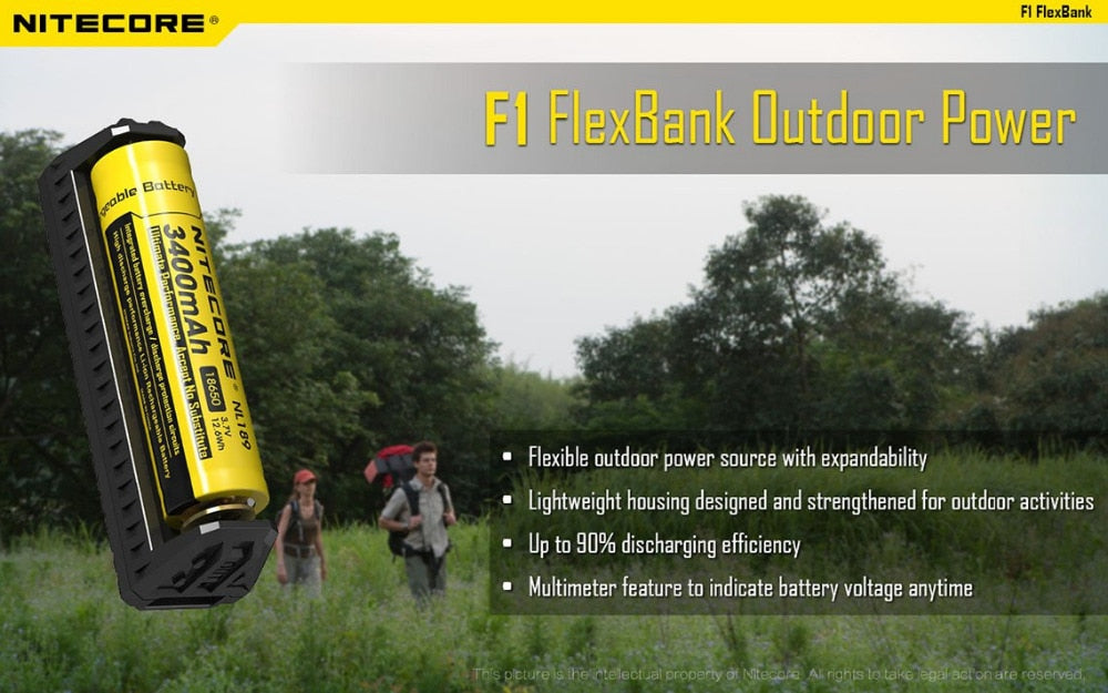 New Original Nitecore F1 5V 1A USB Intelligent Finger Lithium Battery Charger Without Battery