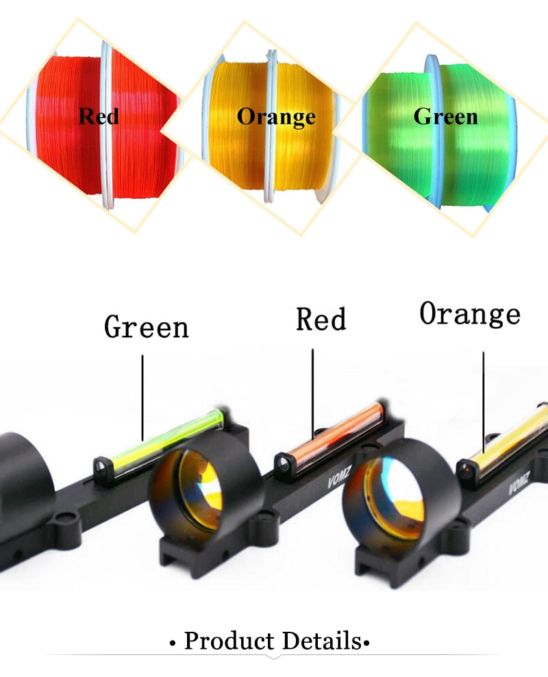 1M Optic Fiber Lights Plastic Led Cable Fluorescence Flex 1.5mm 1.0mm 0.75mm 0.5mm Nano Optical Fiber for Gun Bow Sight Lighting