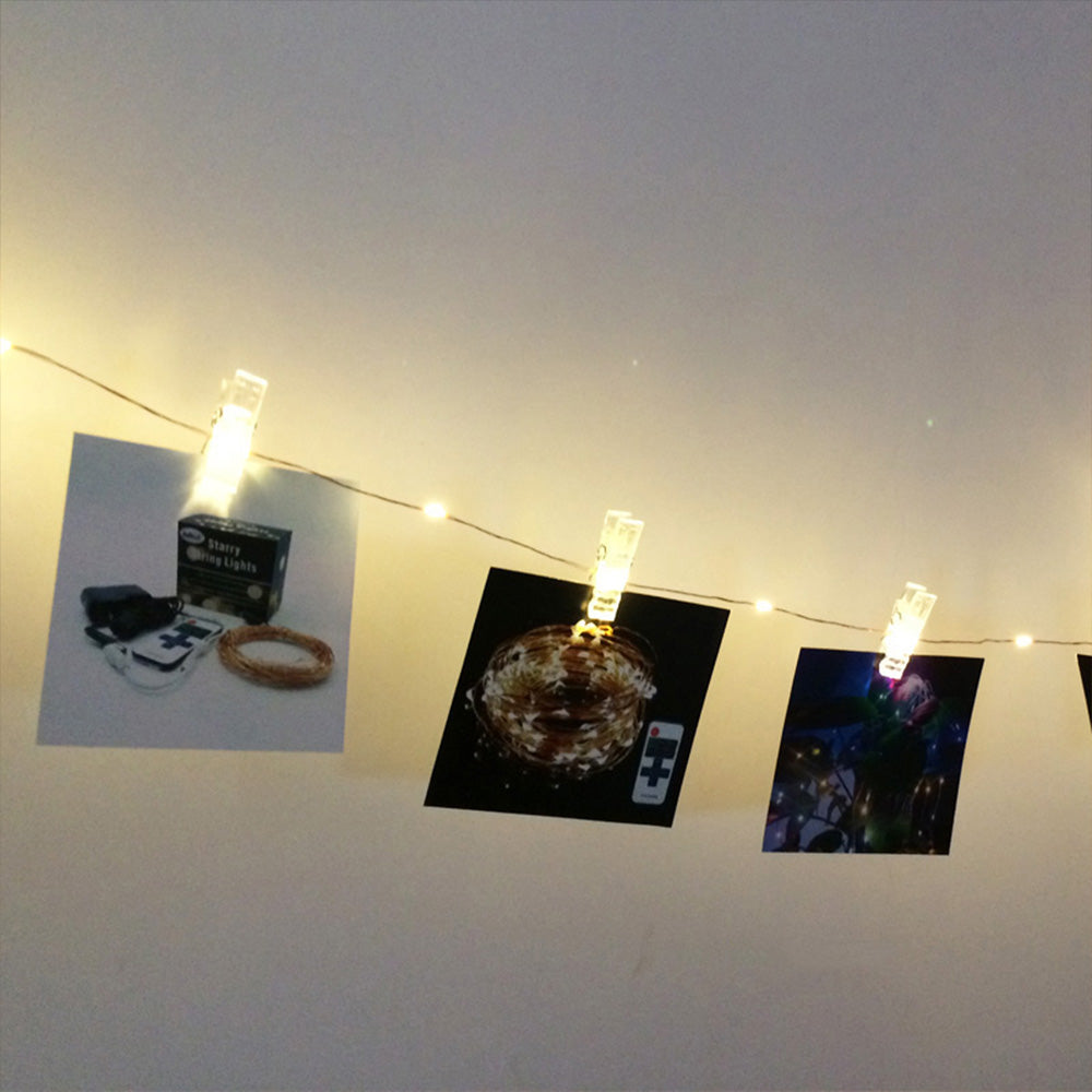 Photo Clip USB LED String Lights Fairy Lights Outdoor Battery Operated Garland Christmas Decoration Party Wedding Xmas