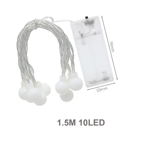 Fairy Garland LED Ball String Lights Waterproof For Christmas Tree Wedding Home Indoor Decoration Battery Powered