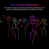 Glow EL Wire Cable LED Neon Christmas Dance Party DIY Costumes Clothing Luminous Car Light Decoration Clothes Ball Rave 1m/3m/5m