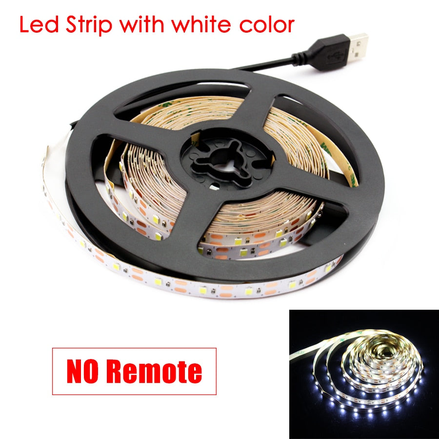 Usb Led Strip Light 1M 2M 3M 4M 5M/Warm White/White/Rgb 2835 Backlighting  Decorative Lights