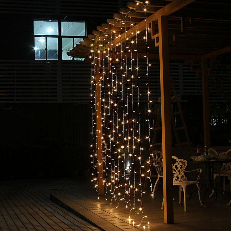 LED Home Outdoor Holiday Christmas Decorative Wedding x-mas String Fairy Curtain Garlands Strip Party Lights