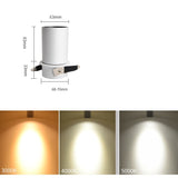 NEW LED spotlights embedded ceiling light living room simple Nordic Adjust up down left and right 7W 12W COB downlight