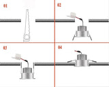 NEW LED spotlights embedded ceiling light living room simple Nordic Adjust up down left and right 7W 12W COB downlight