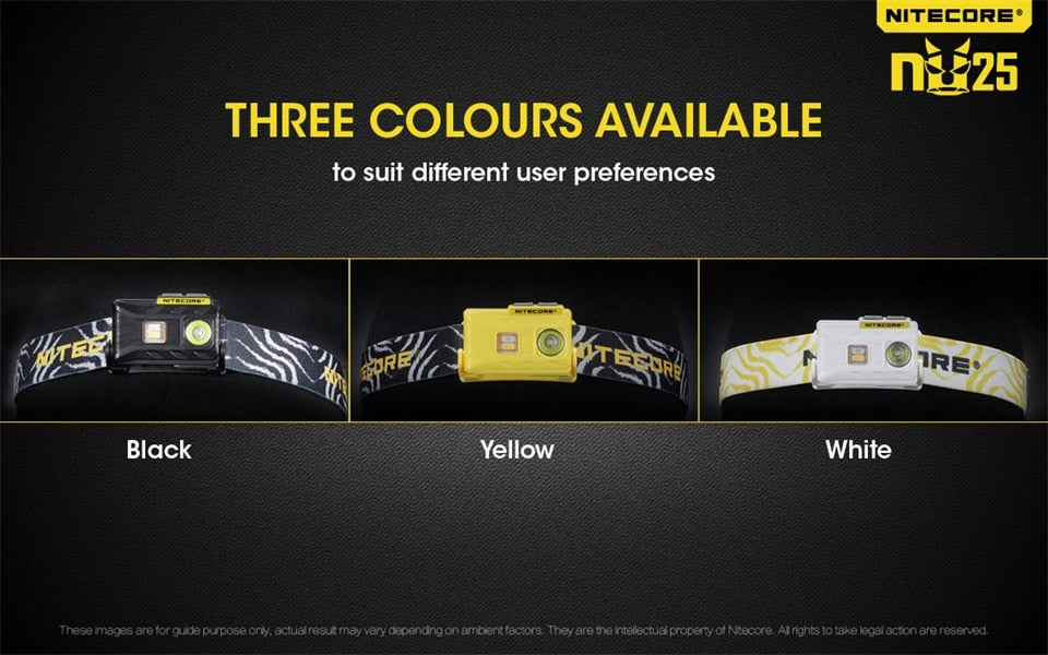 NEW Nitecore nu25 XP-G2 S3 WHITE+CRI+RED USB Rechargeable Headlight Headlamp