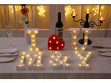 16CM LED Letter Night Light Light Alphabet Battery Home Club Wall Decoration Party Wedding Birthday Decors Valentine's Day Gift