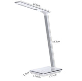 New LED Desk Lamp Table Lamp Folding 4 Light Color Temperature Book Light with Wireless Desktop Charger USB Output Bottom Foam