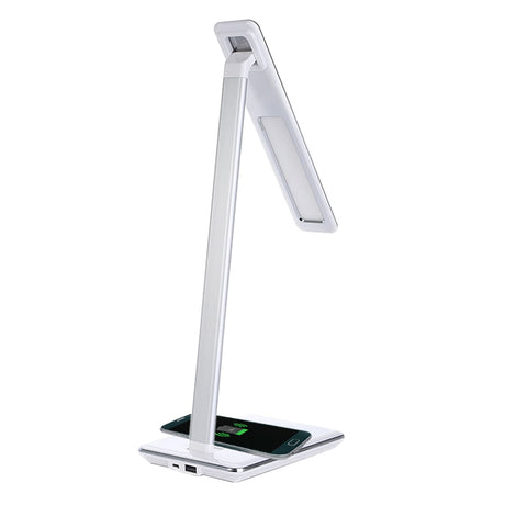 New LED Desk Lamp Table Lamp Folding 4 Light Color Temperature Book Light with Wireless Desktop Charger USB Output Bottom Foam